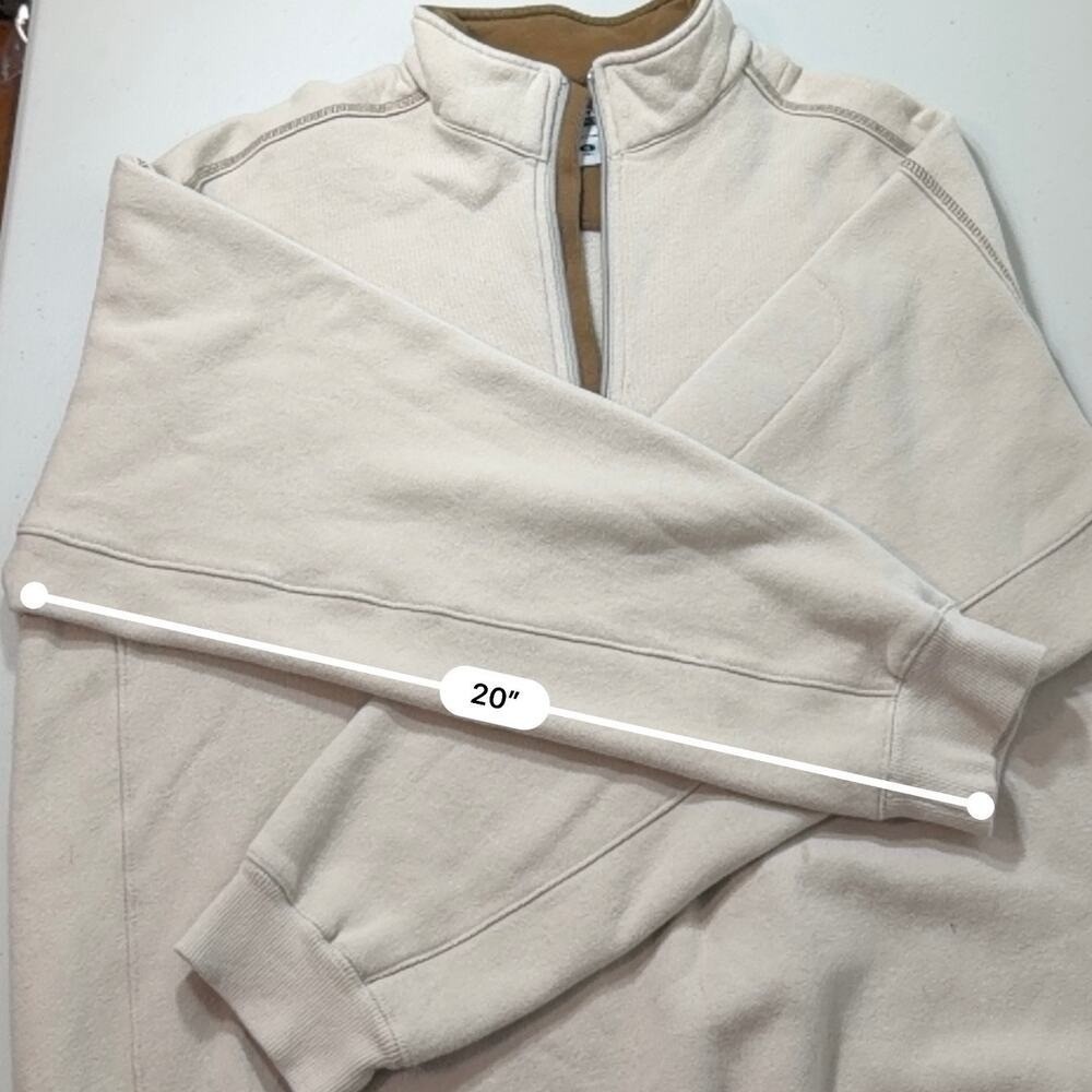 Columbia Quarter Zip Fleece Pullover Tan Brown XL Outdoor - Picture 9 of 9